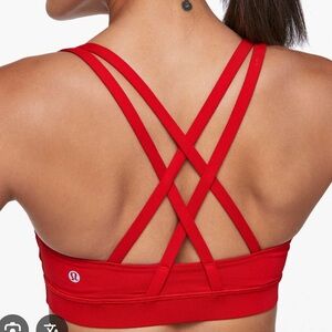 1 Red & 1 Purple lululemon sports bras bundle